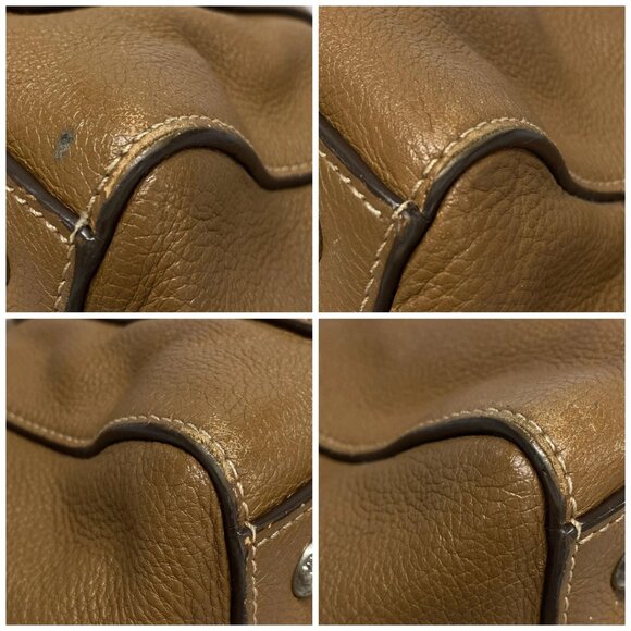 Auth PRADA - Brown Leather Tote Bag - Picture 16 of 16